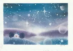 絵画 油絵 原画 一点物 北欧 夜空 樹 夏 アート インテリア SM - メルカリ