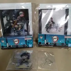 新品未使用品　鬼滅の刃　ミニアートボード　アクスタ　3点セット　1番くじ　F賞