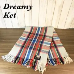 【1855】西川 Dreamy Ket　チェック マフラー