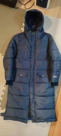 ルースイソンブラベンチコート ネイビー フード付き150/160センチ