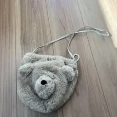 petit main クマ型ポシェット ベージュ