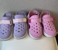 PUMA プーマ　サンダル　クロックス　双子のサムネイル