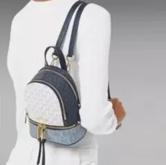 美品/希少色✨マイケルコース ミニリュック / バックパック 2way /ブルーのサムネイル