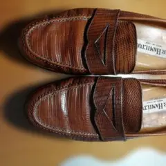 ★イタリア製、スリッポンシューズ、BROWN 41 ★