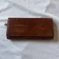 ブラウンレザー長財布