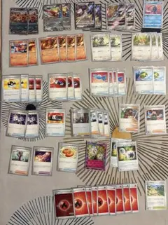 ポケモンカード　リザードンデッキ59枚　迷彩デッキケース(デュエルマスターズ)