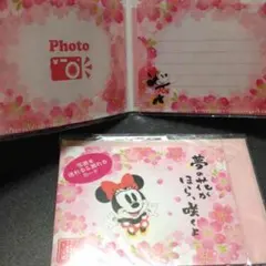 ミニーちゃんメッセージカード2枚セット