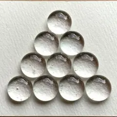 高透明ガラスビーズ 10個セット16 ミリ程　A97