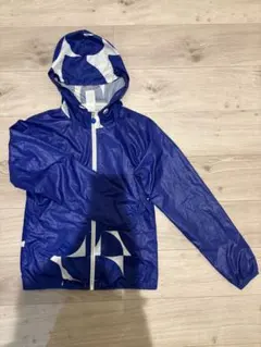 最大値引き中ナイロンジャケット ウインドブレーカーMサイズ スポーツウェア 青色