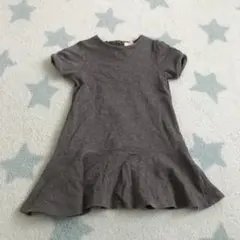 hushushグレー 半袖ワンピース 100