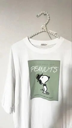 PEANUTS スヌーピー プリントTシャツ ホワイト S
