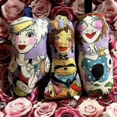 ロラライハリス　ソーイングレディー　チャーム３個セット　　　☆ハンドメイド品☆のサムネイル