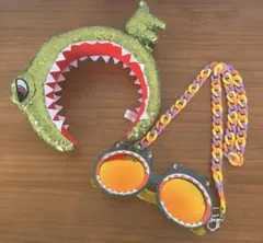 ★美品USJジェラシックパークカチューシャ&サングラス2点セット★