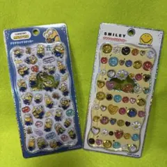 正規品 【ミニオンズ＆スマイリー 】 プチドロップステッカー ★2シートセット★