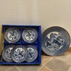 豪華】古伊万里様式 盛皿 5客セット 木箱付き 金襴手 有田焼 伝統美