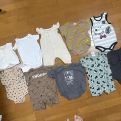 ベビー服 ロンパース 10点セット 70