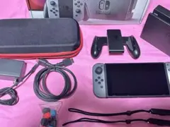 【やや傷や汚れあり】Nintendo Switch グレー microSD付き