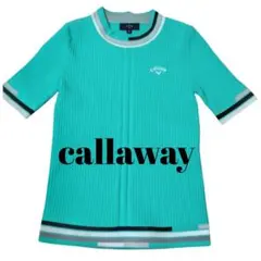 Callaway レディース ゴルフウェア 半袖リブニット　キャロウェイ