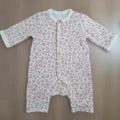 ベビー ロンパース 小花柄 ピンク