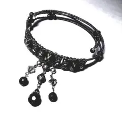 【ゴシック調★ワイヤーチョーカー♦︎ネックレス】ゴスパンク/ジュエル/パーティー