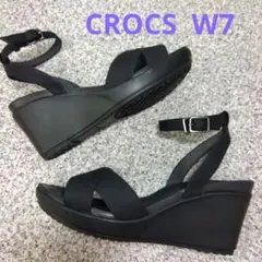 クロックス レイ 2.0 メタル テクスチャ ウェッジソール W7(23cm