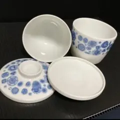 和食器　茶碗蒸し食器　2個セット　直径7.7cm 高さ6cm