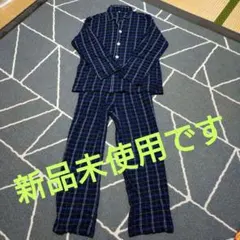 メンズ チェック柄 パジャマ 上下セット Mサイズ