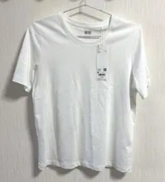ユニクロ　スーピマコットンクルーネックTシャツ ホワイト Mサイズ