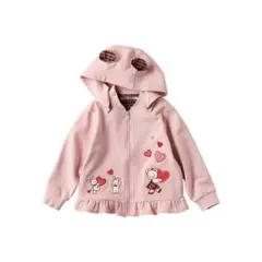 【新品未開封】ファミリア クマ耳 パーカー 80サイズ　ピンク