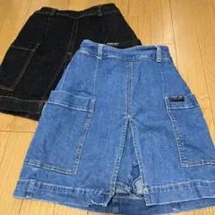 デニムスカート　130 スカパン　2枚セット
