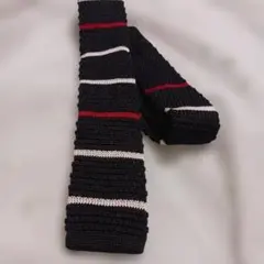 COMME CA ISM ニットタイ ボーダー
