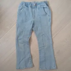 BREEZE ライトブルー フレアデニムパンツ100cm