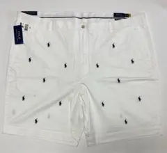 新品 ポロ ラルフローレン ショートパンツ 白 W48 ビッグサイズ メンズ