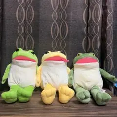 おとぼけケロピョンぽっちゃり ぬいぐるみ ケロピョン ケロ太 ぎゃますけ 3個のサムネイル