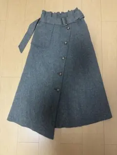 ITEMS URBAN RESEARCH グレー ベルト付きスカート