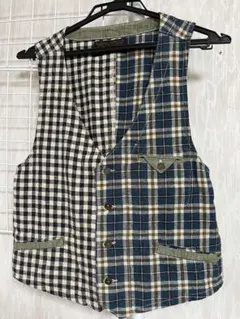 CUBE SUGAR チェック柄 ベスト