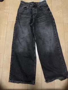 ZARA エクストラバギーデニム　36 黒のサムネイル
