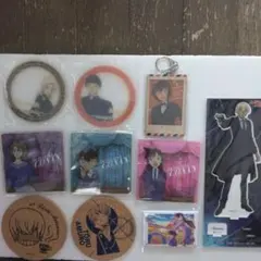 名探偵コナン、キャラクターグッズ10個組　アクリルボード、スタンド、ホルダー他