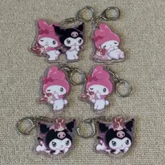 サンリオ マイメロディ マイメロ クロミ アクリルキーホルダー 6個 宇佐美
