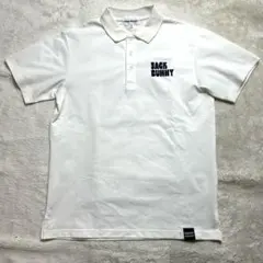 ジャックバニー　ポロシャツ　5 ホワイト　ロゴ　L