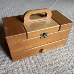 メイクボックス 鏡付き 木製 収納ボックス ジュエリーボックス 格安