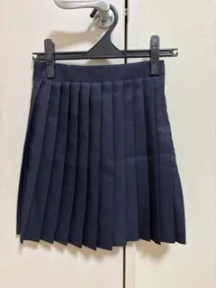 ネイビー プリーツスカート ※タグ名前記載あり