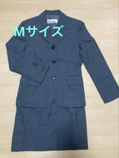 スーツ　レディース　Mサイズ セットアップ　グレー　チェック9号　匿名配送
