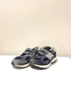 New Balance 990V3キッズ スニーカー ネイビー 18.5cm