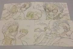 鬼滅の刃 無限列車編 原画ポストカード 猗窩座 4点セット