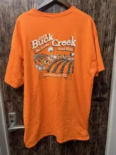 JERZEES Tシャツ オレンジ 2016 Buck Creek2XL古着