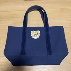 ラブラリーバイフェイラー オールドテディ ワッペントートバッグ ネイビー(小)