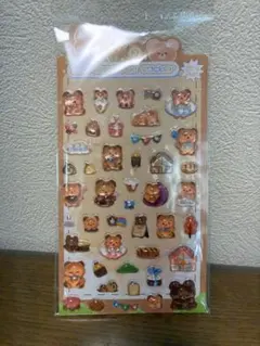 3Dクマ キャラクター シール ボンドロ風 可愛い 流行 早い者勝ち