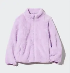 新品未使用　UNIQLO ファーリーフリースジャケット　140 パープル