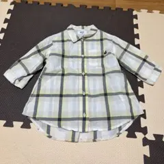 チェック柄 長袖シャツ (95cm以下)
